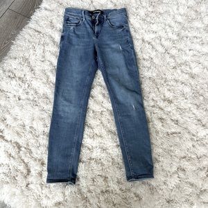 Express Cropped Skinny Mid-Rise Jeans